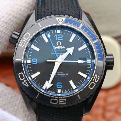 Best Replica Replica Omega Seamaster 215.92.46.22.01.002 1:1 Best Edition VS Factory Black Ceramic Swiss ETA8906 - Colareps
