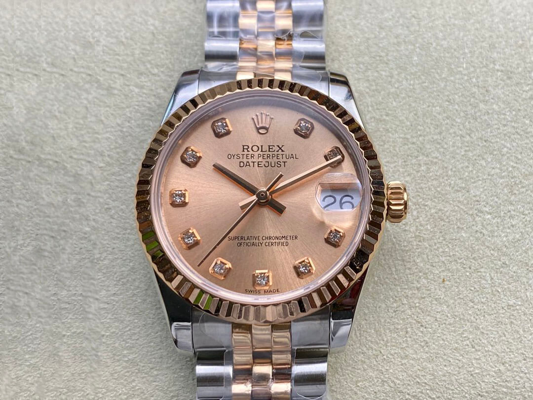 Best Replica Replica Rolex Datejust M278271-0024 31MM 1:1 Best Edition EW Factory Rose Gold Dial - Colareps