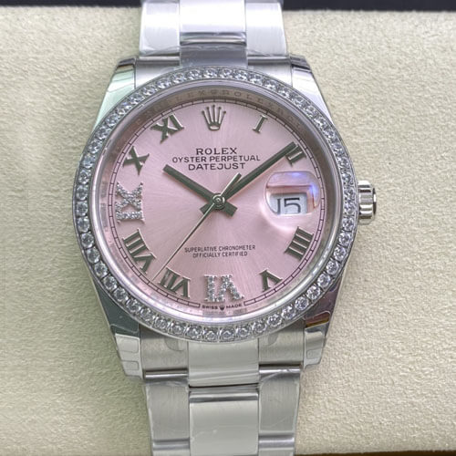 Best Replica Replica Rolex Datejust M126284RBR-0024 1:1 Best Edition EW Factory Pink Dial - Colareps