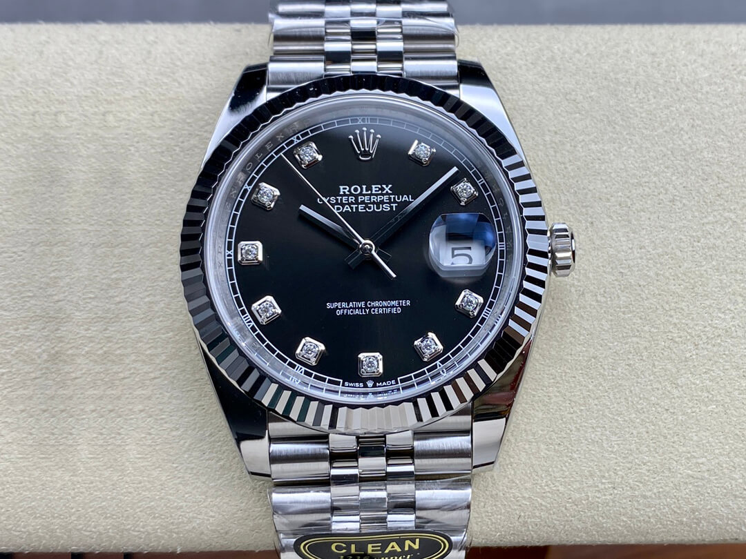Best Replica Replica Rolex Datejust M126334-0012 1:1 Best Edition Clean Factory Black Dial - Colareps