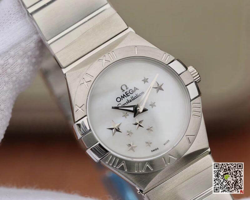 Best Replica Replica Omega Constellation Quartz Ladies 27mm TW Factory 1:1 Best Edition Swiss Eta Quartz 1376 White Dial - Colareps