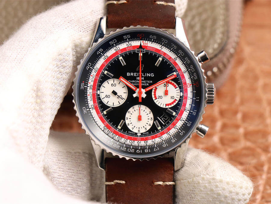 Best Replica Replica Breitling Navitimer AB01211B1B1X1 1:1 Best Edition V9 Factory Black Dial - Colareps