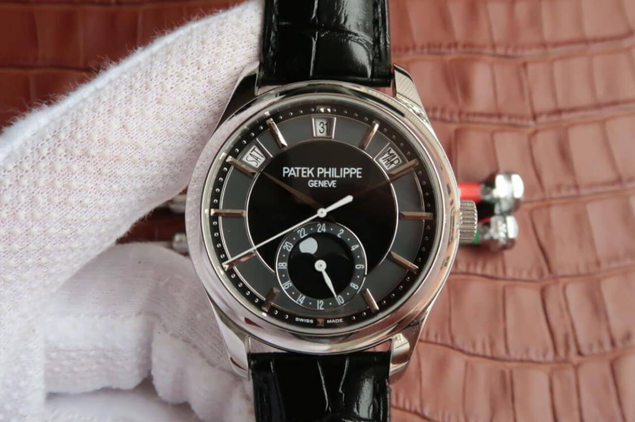 Best Replica Replica Patek Philippe Grand Complications 5205R-001 1:1 Best Edition KM Factory Cowhide Strap - Colareps