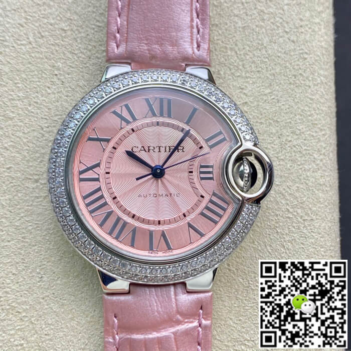 Best Replica Replica Ballon Bleu De Cartier 33MM 1:1 Best Edition V6 Factory Diamond Bezel - Colareps