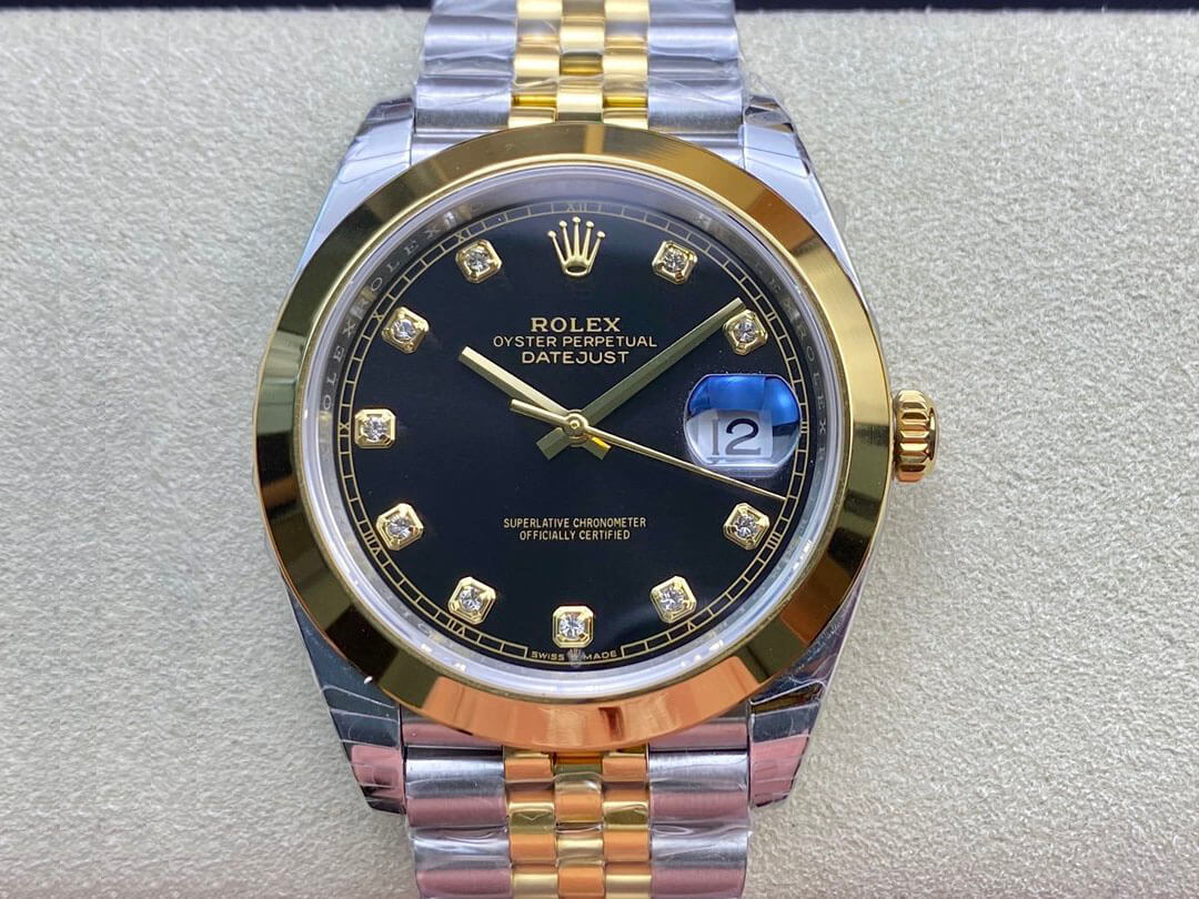Best Replica Replica Rolex Datejust M126303-0006 1:1 Best Edition EW Factory Black Dial - Colareps
