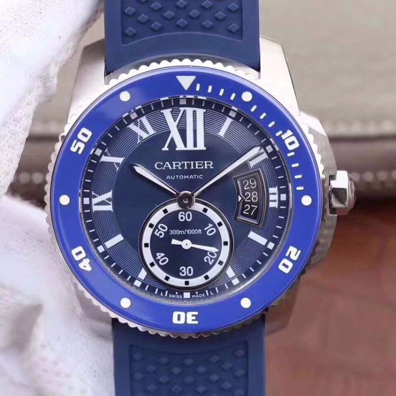Best Replica Replica Calibre De Cartier Diver WSCA0011 JF Factory 1:1 Best Edition Swiss ETA2836-2 - Colareps