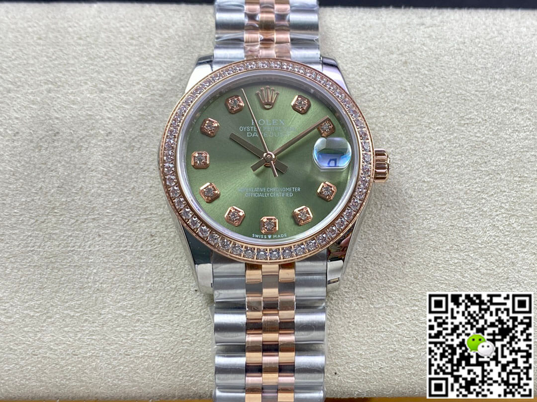 Best Replica Replica Rolex Datejust 31MM 1:1 Best Edition EW Factory Rose Gold - Colareps