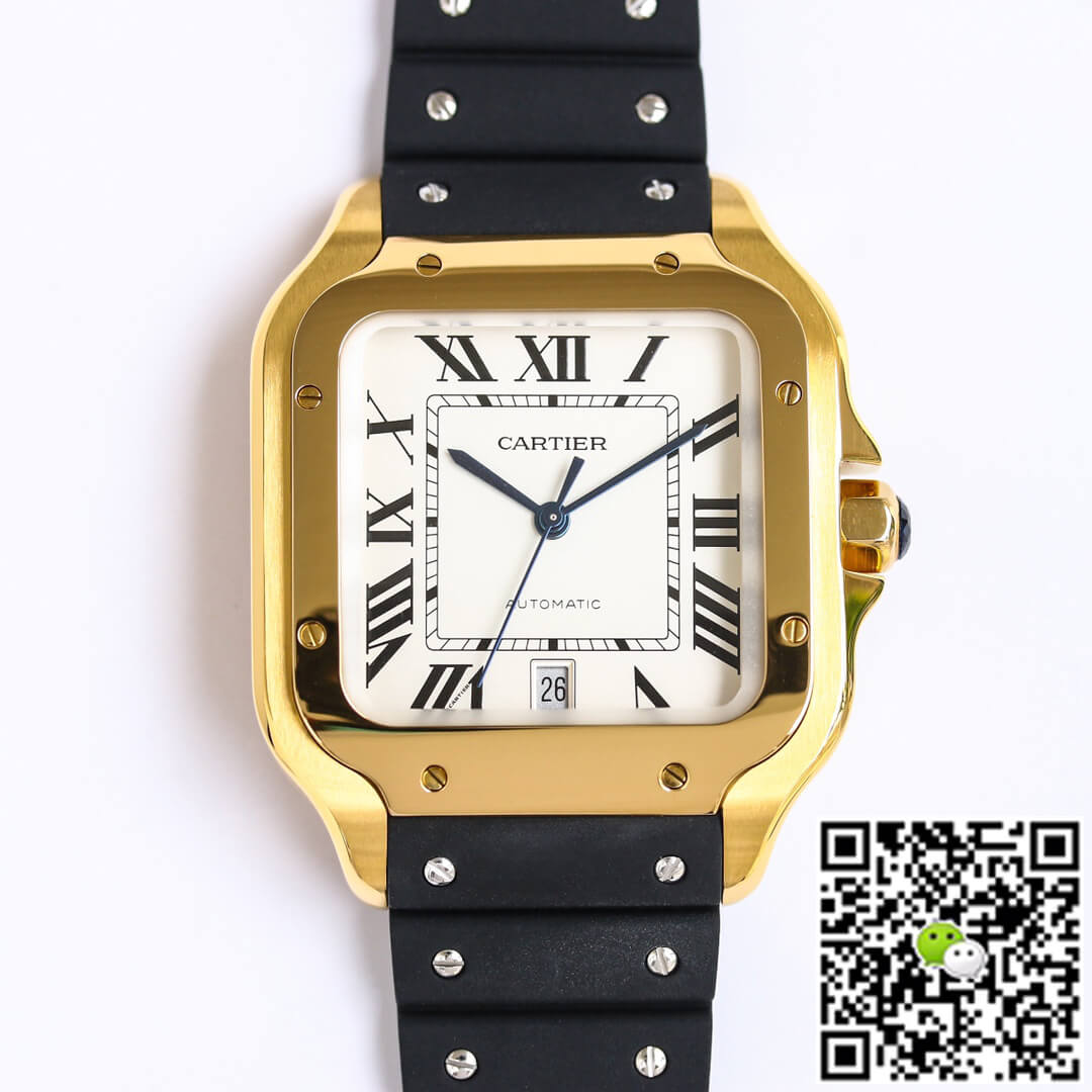 Best Replica Replica Cartier Santos WGSA0009 1:1 Best Edition GF Factory V2 Yellow Gold - Colareps