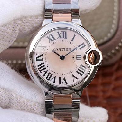 Best Replica Replica Ballon Bleu De Cartier Ladies 33MM W69201 V6 Factory 1:1 Best Edition Swiss ETA076 - Colareps