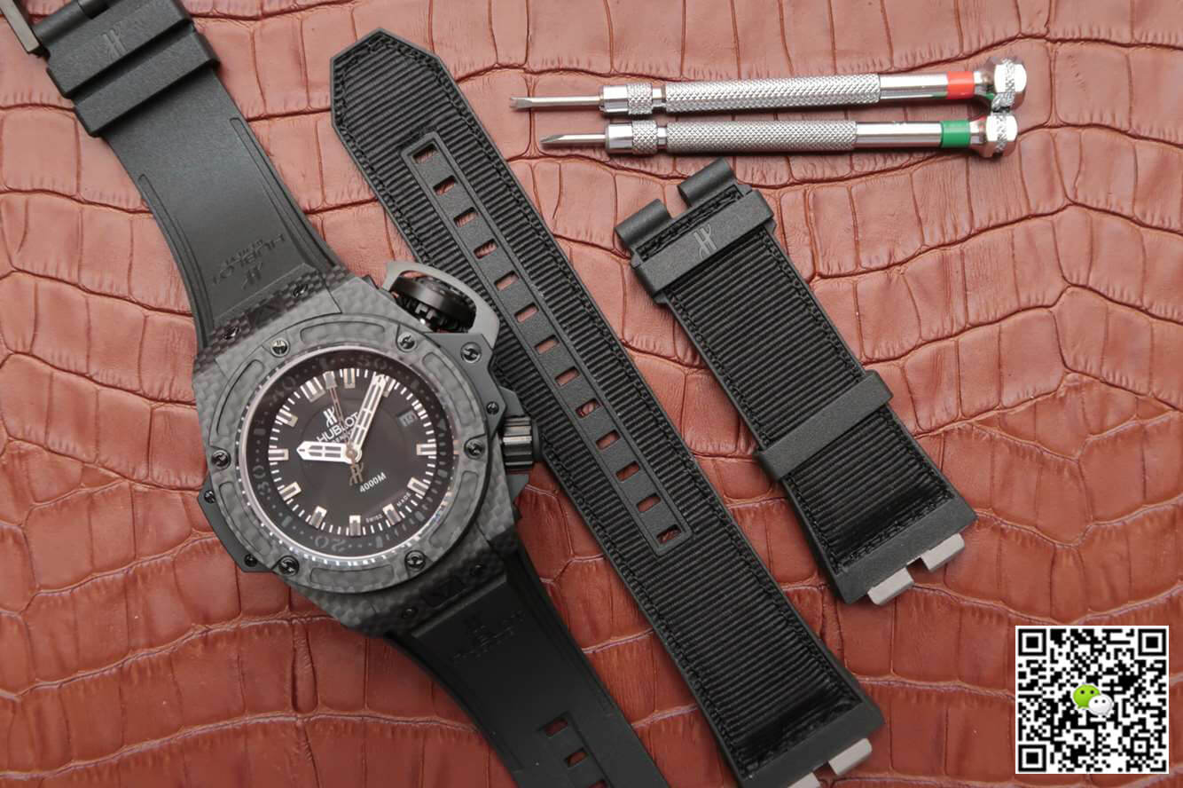 Best Replica Hublot Replica King Power Oceanographic 4000M 731.QX.1140.RX 1:1 Best Edition V6 Factory Forged Carbon Fiber - Colareps