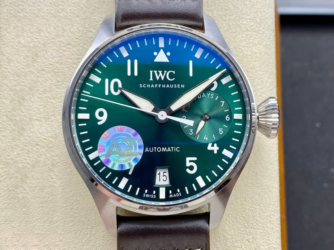 Best Replica Replica IWC Pilot IW501015 1:1 Best Edition AZ Factory Green Dial - Colareps