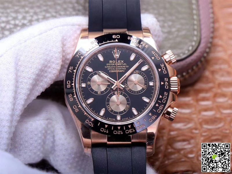 Best Replica Rolex Daytona Replica M116515LN-0017 1:1 Best Edition Noob Factory Black Dial Swiss ETA4130 - Colareps