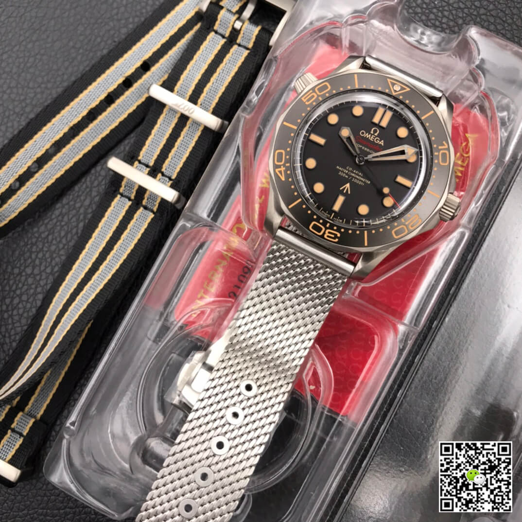 Best Replica Replica Omega Seamaster 210.90.42.20.01.001 James Bond 007 1:1 Best Edition VS Factory Titanium Metal - Colareps