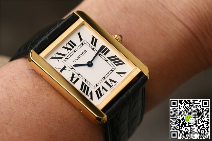 Best Replica Cartier Replica Tank W5200002 1:1 Best Edition K11 Factory Gold Case - Colareps