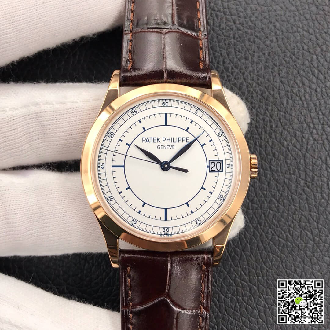 Best Replica Replica Patek Philippe Calatrava 5296R-001 1:1 Best Edition ZF Factory Rose Gold White Dial - Colareps