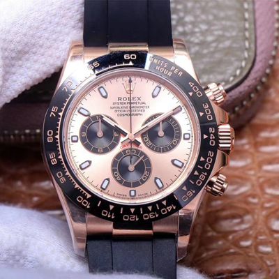 Best Replica Rolex Daytona Replica M116515LN-0021 1:1 Best Edition Noob Factory Pink Dial Swiss ETA4130 - Colareps