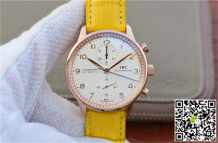 Best Replica Replica IWC Portuguese ZF Factory 1:1 Best Edition Yellow Strap - Colareps