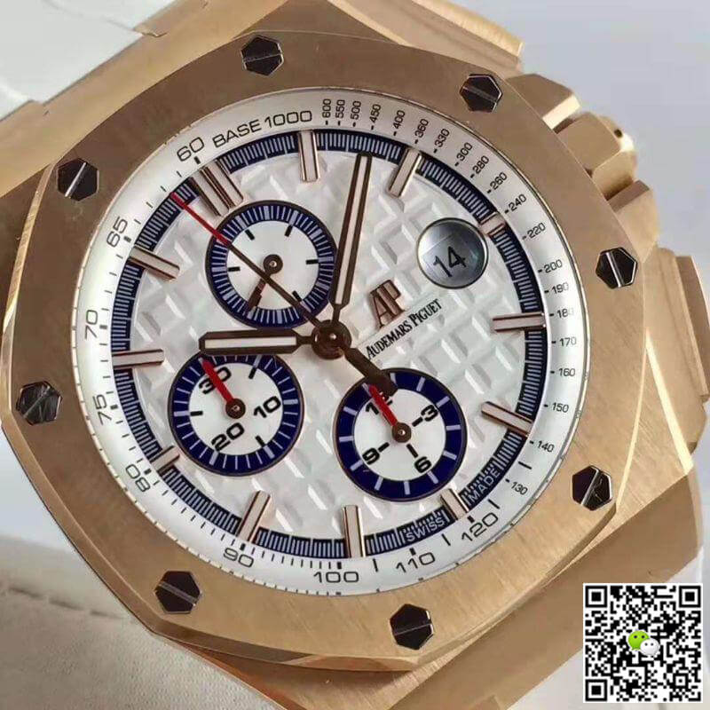 Best Replica Replica Audemars Piguet Royal Oak Offshore 26408OR.OO.A010CA.01 JF Factory 1:1 Best Edition Swiss ETA3126 White Dial - Colareps