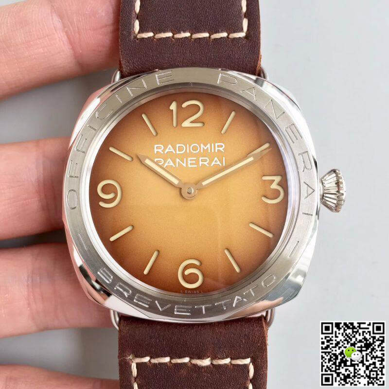 Best Replica Panerai Replica Radiomir PAM687 ZF Factory 1:1 Best Edition Swiss ETA P3000 Superlumed Shaded Brown Dial - Colareps