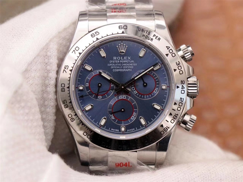 Best Replica Rolex Daytona Replica Cosmograph 116509-78599 1:1 Best Edition Noob Factory Blue Dial Swiss ETA4130 - Colareps