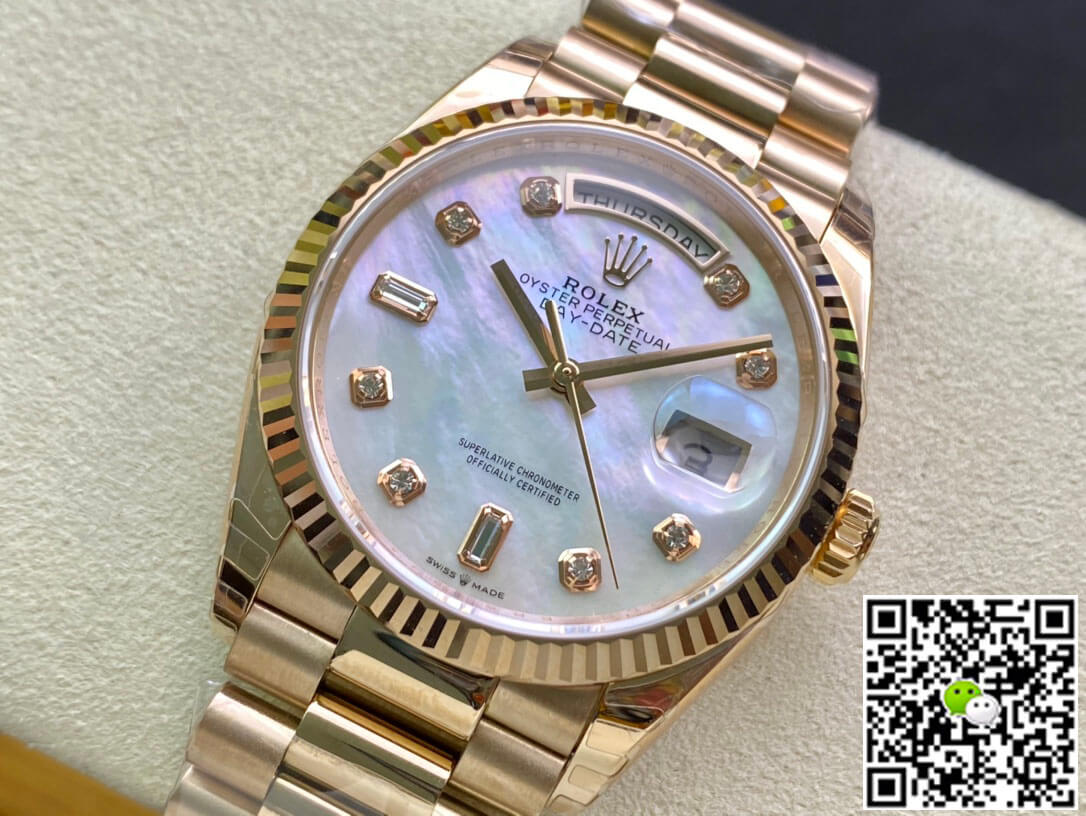 Best Replica Replica Rolex Day Date M128235-0029 1:1 Best Edition EW Factory Rose Gold - Colareps