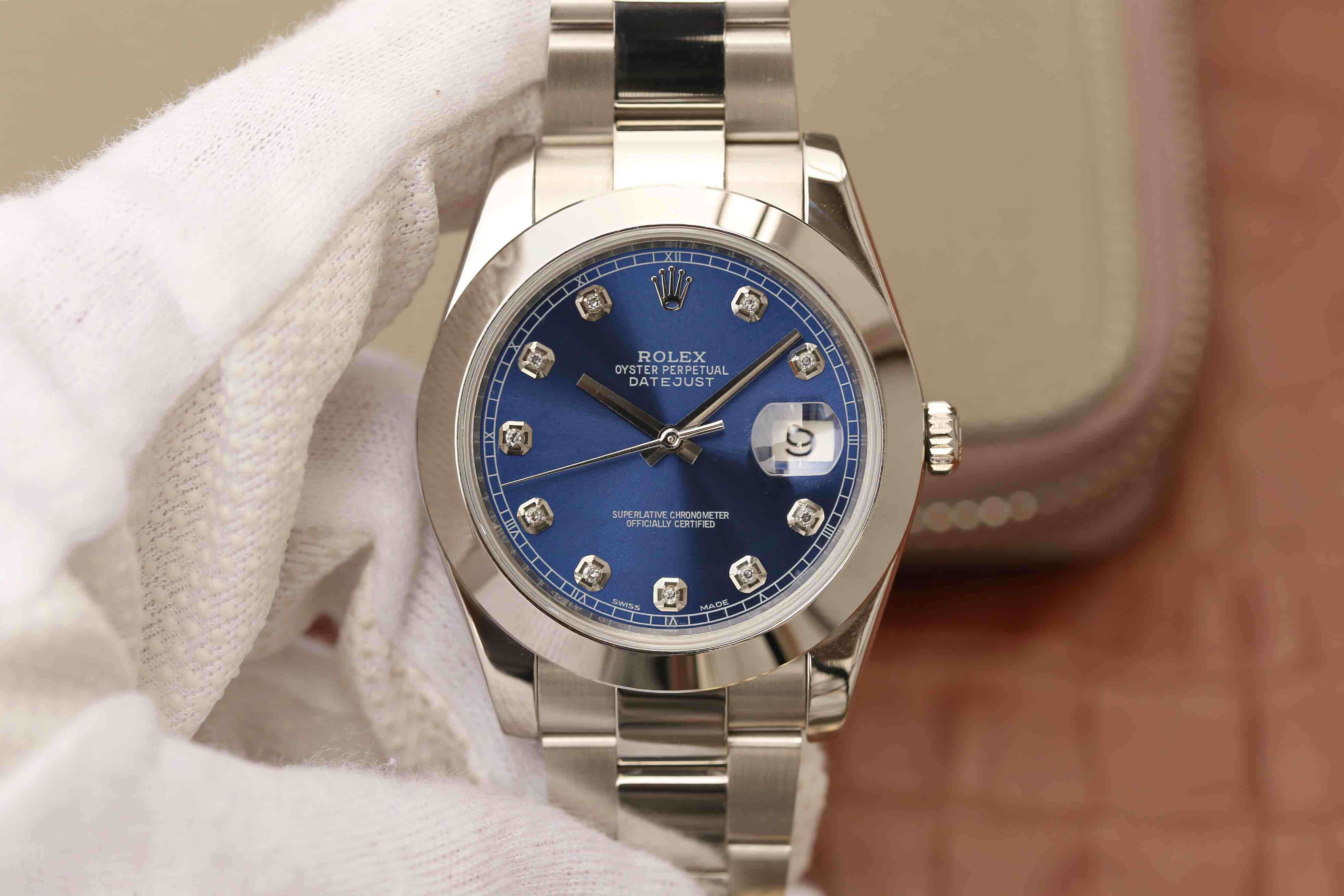Best Replica Replica Rolex Datejust M126300 1:1 Best Edition EW Factory Blue Dial - Colareps