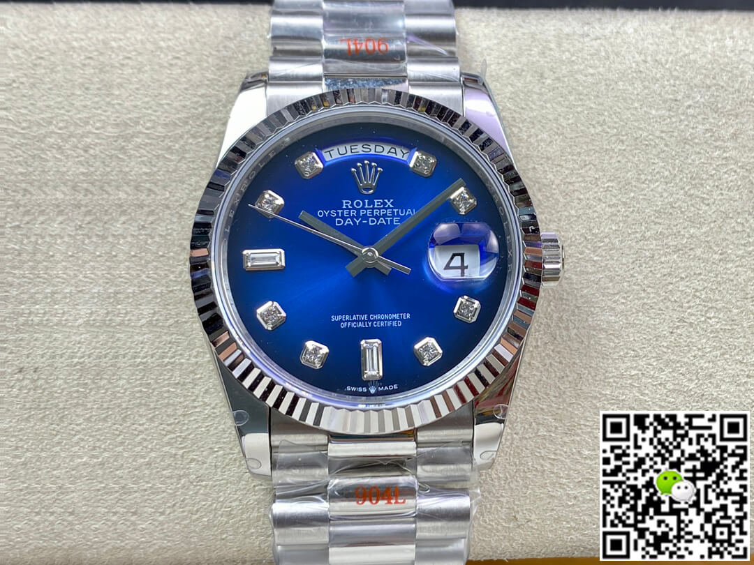 Best Replica Replica Rolex Day Date M128239-0023 36MM 1:1 Best Edition GM Factory Diamond Dial - Colareps