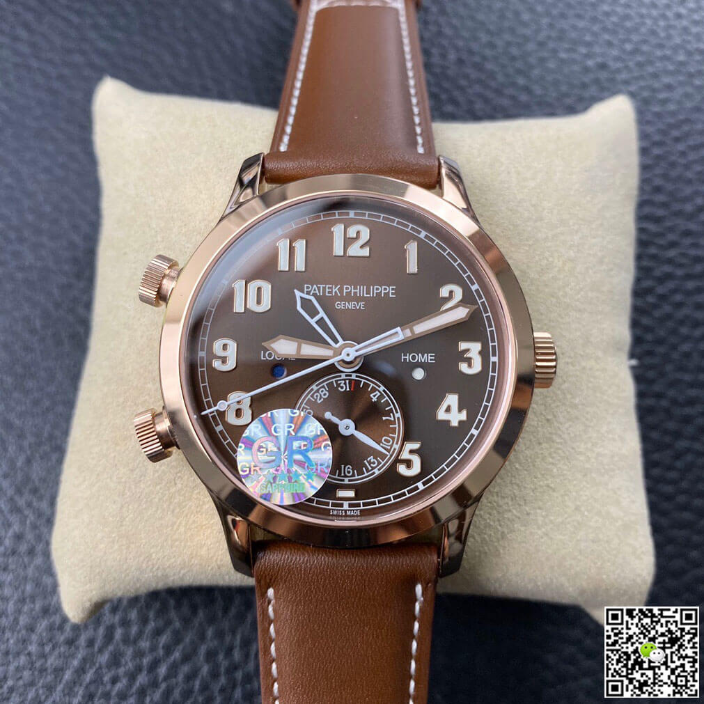 Best Replica Replica Patek Philippe Calatrava 5524R-001 1:1 Best Edition GR Factory Brown Dial - Colareps