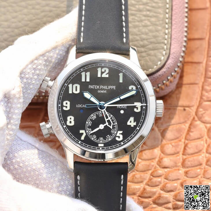Best Replica Replica Patek Philippe Calatrava 5524 1:1 Best Edition GR Factory Black Dial - Colareps