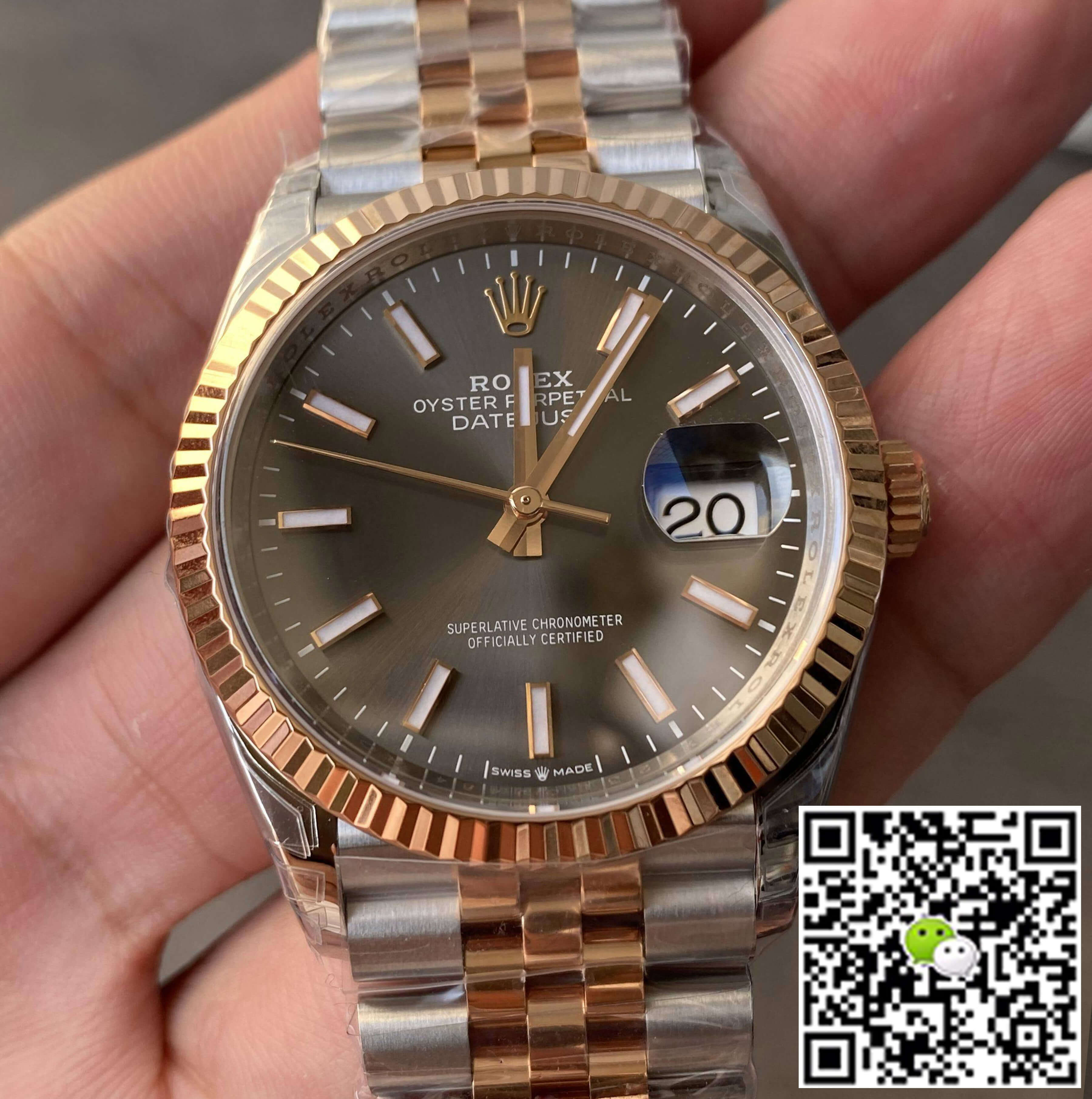 Best Replica Replica Rolex Datejust M126231-0013 36MM 1:1 Best Edition VS Factory Gray Dial - Colareps