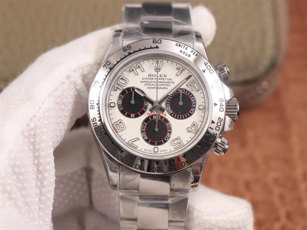 Best Replica Replica Rolex Daytona Cosmograph 116509 1:1 Best Edition JH Factory 18K White Gold - Colareps