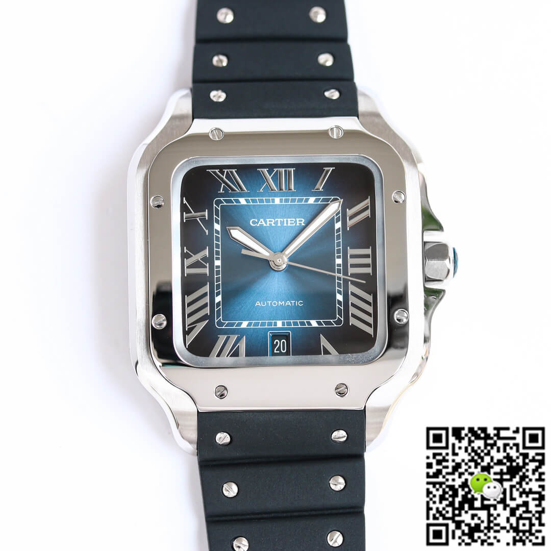Best Replica Replica Cartier Santos WSSA0030 1:1 Best Edition GF Factory V2 Rubber Strap - Colareps