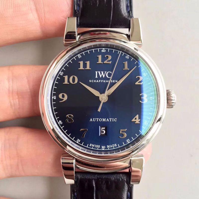 Best Replica Replica IWC Da Vinci IW356605 MKS Factory 1:1 Best Edition Swiss ETA2892 Blue Dial With Silver Markers - Colareps