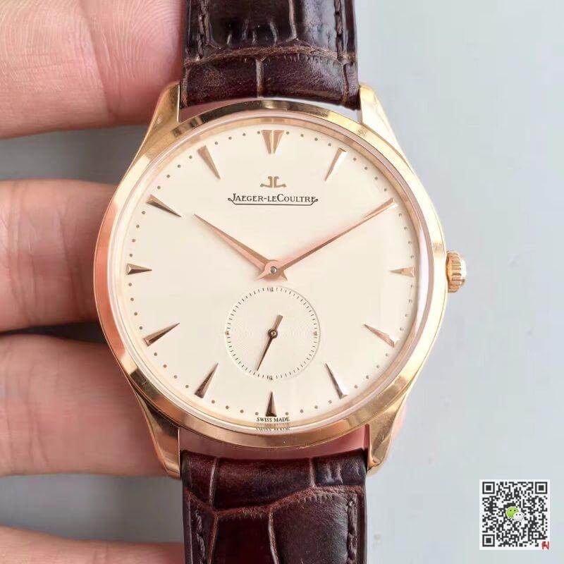 Best Replica Replica Jaeger-LeCoultre Master Ultra Thin Q1352520 ZF Factory 1:1 Best Edition Swiss ETA896 Creamy dial sub second - Colareps