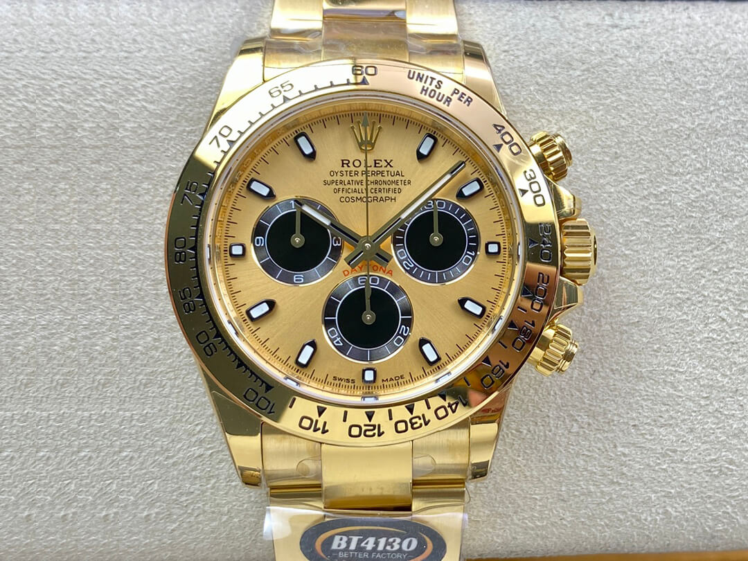 Best Replica Replica Rolex Daytona M116508-0014 1:1 Best Edition BT Factory Champagne Dial - Colareps