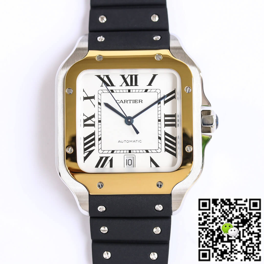 Best Replica Replica Cartier Santos W2SA0009 1:1 Best Edition GF Factory V2 White Dial - Colareps