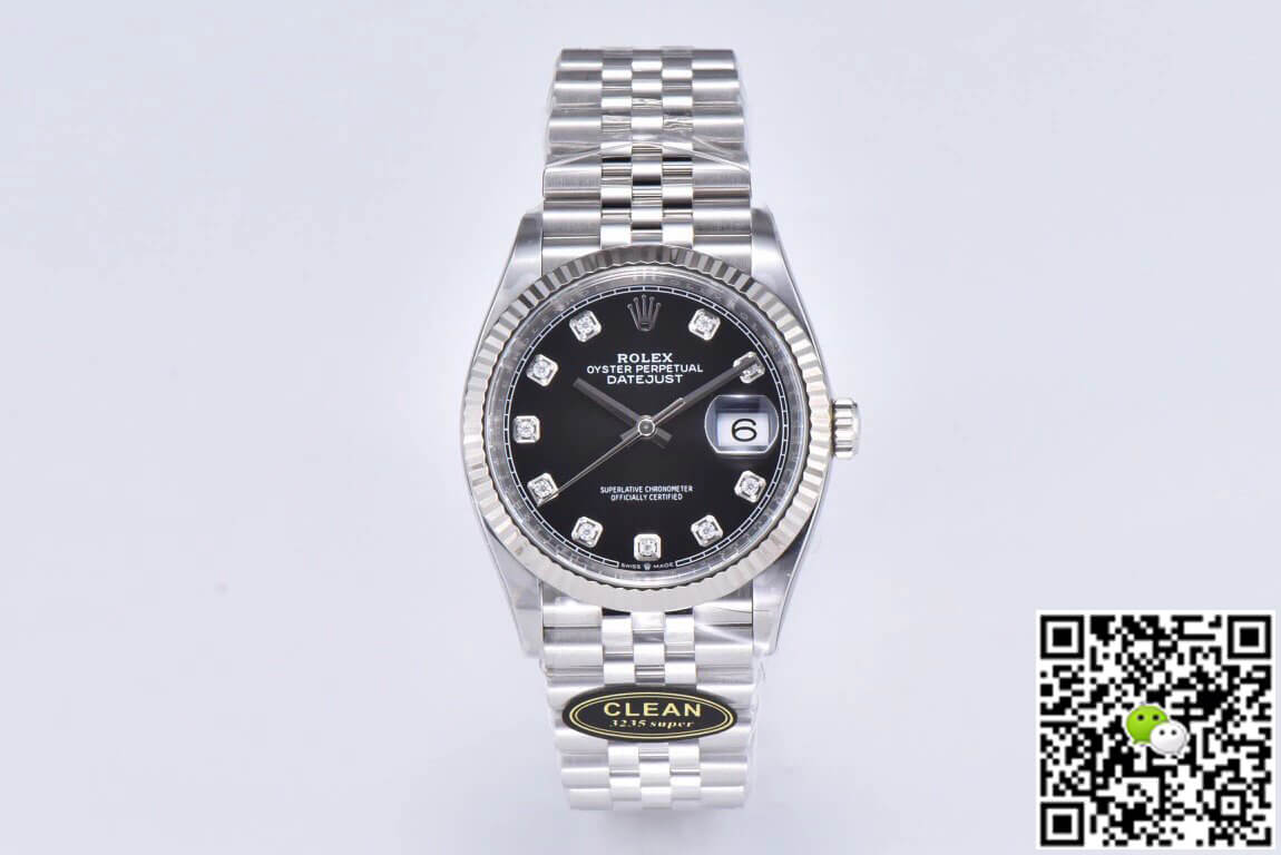 Best Replica Replica Rolex Datejust M126234-0027 36MM 1:1 Best Edition Clean Factory Black Dial - Colareps