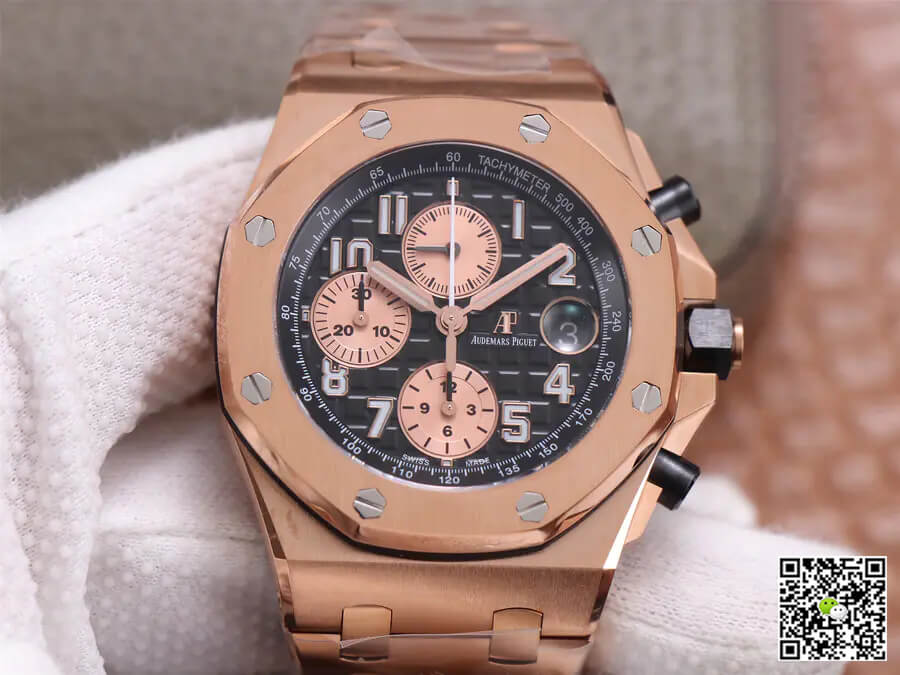 Best Replica Replica Audemars Piguet Royal Oak Offshore 26470O 1:1 Best Edition JF Factory Black Dial - Colareps