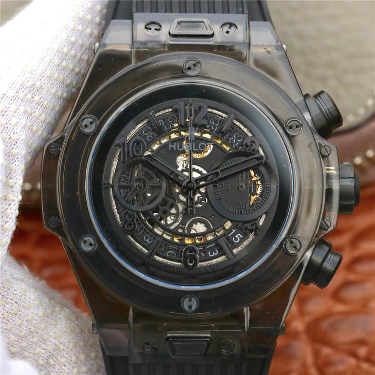 Best Replica Replica Hublot Big Bang 411.JX.4802.RT 1:1 Best Edition Black Case Black Strap - Colareps