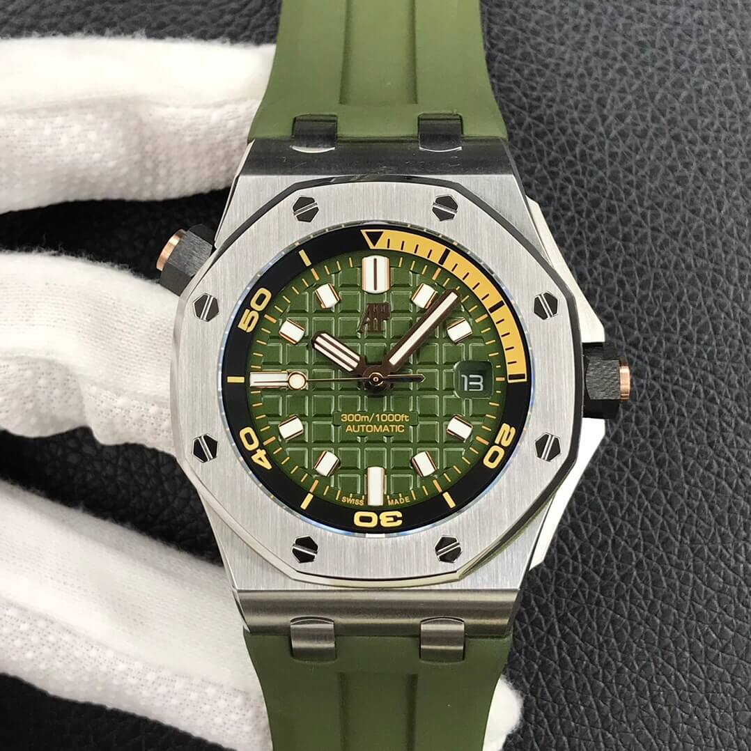 Best Replica Replica Audemars Piguet Royal Oak Offshore 15720ST.OO.A052CA.01 1:1 Best Edition BF Factory Army Green Dial - Colareps