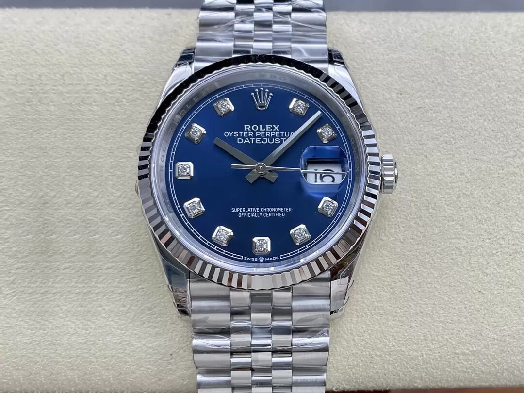 Best Replica Replica Rolex Datejust M126234-0037 36MM 1:1 Best Edition VS Factory Diamond Dial - Colareps