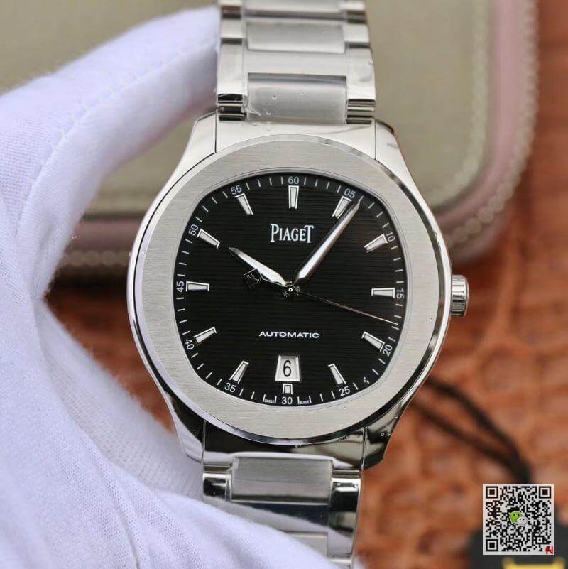 Best Replica Replica Piaget Polo  S G0A41003 MKS Factory 1:1 Best Edition Black Textured Dial On Stainless Steel Bracelet Swiss ETA 1110 - Colareps