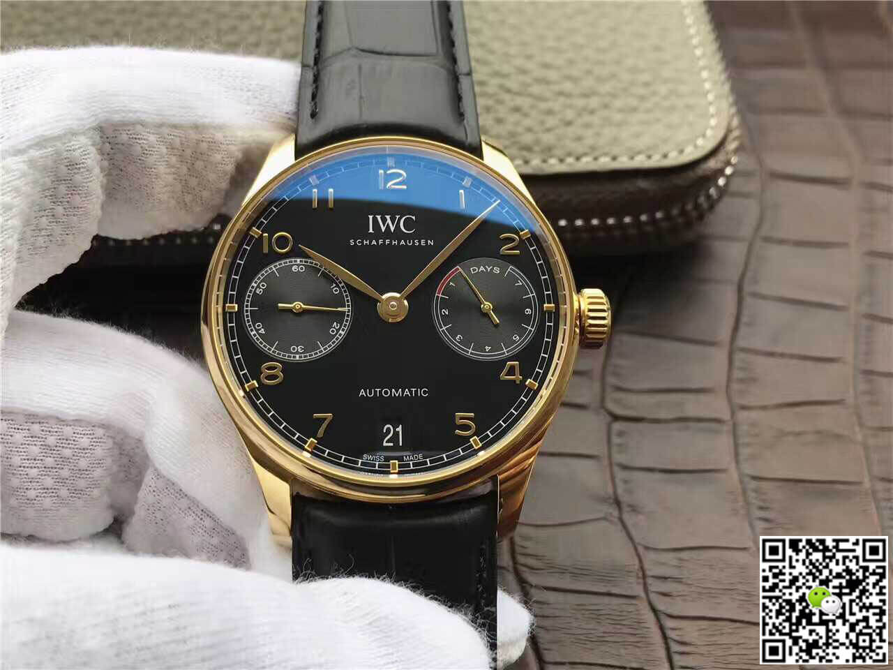 Best Replica Replica IWC Portugieser IW500101 1:1 Best Edition ZF Factory Black Dial - Colareps
