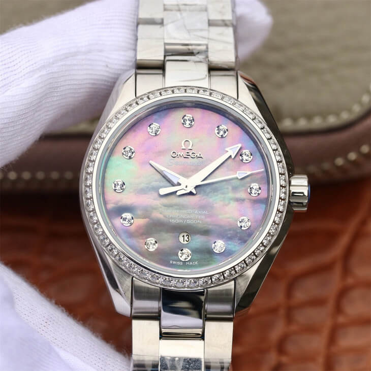 Best Replica Replica Omega Seamaster 231.15.34.20.57.001 Aqua Terra 150M 1:1 Best Edition 3S Factory Mother-Of-Pearl Dial - Colareps