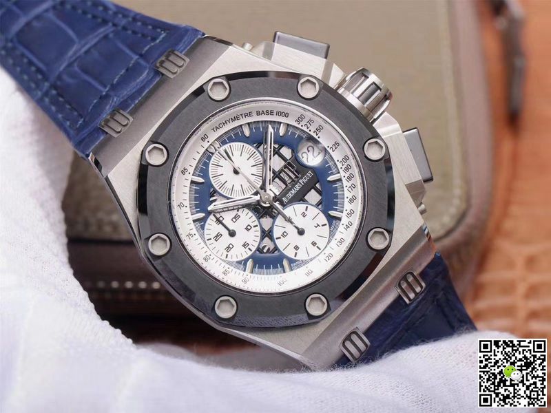 Best Replica Replica Audemars Piguet Royal Oak Offshore 26078PO.OO.D018CR.01 1:1 Best Edition JF Factory Blue Dial Swiss ETA3126 - Colareps