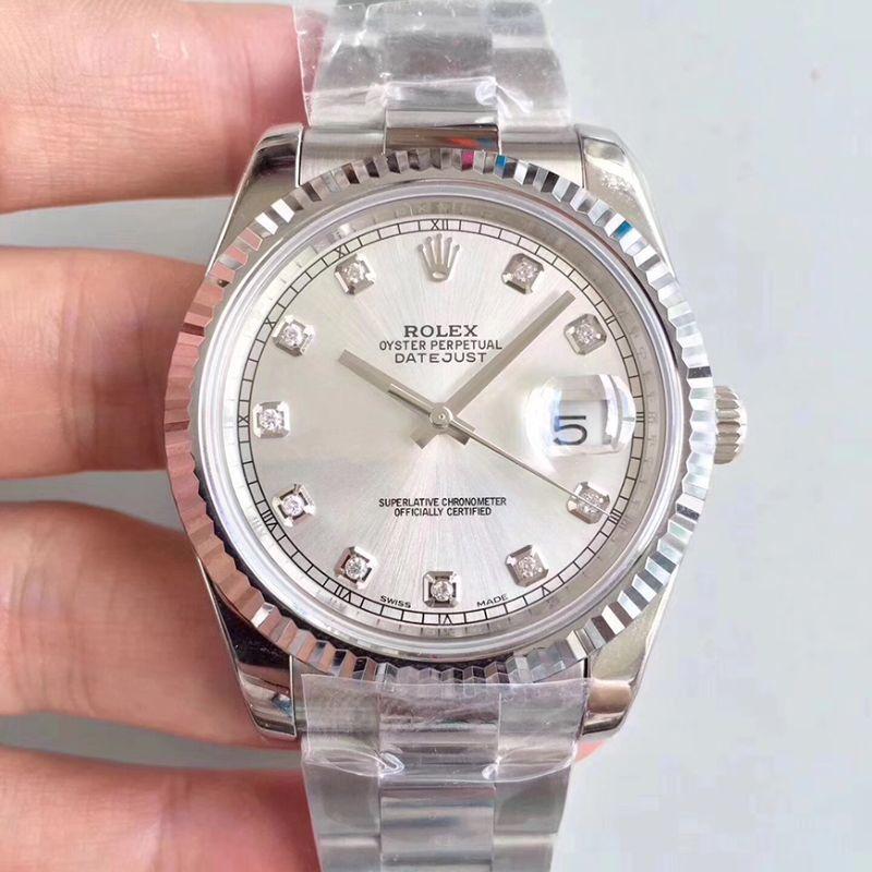 Best Replica Rolex Dupe Datejust II 116334-0009 1:1 Best Edition Swiss ETA2836 Silver Dial Diamond Marker - Colareps