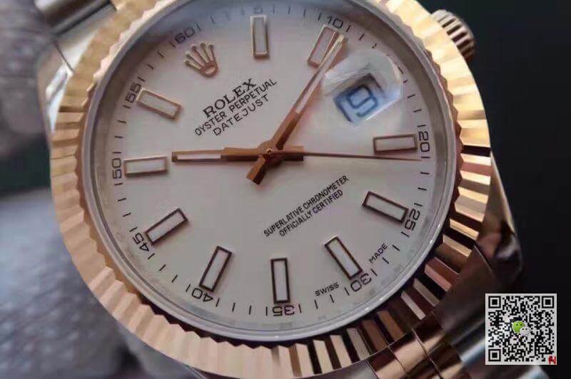 Best Replica Replica Rolex Datejust 41 126333-006 White dial 1:1 Best Edition Gold Wrapped - Colareps