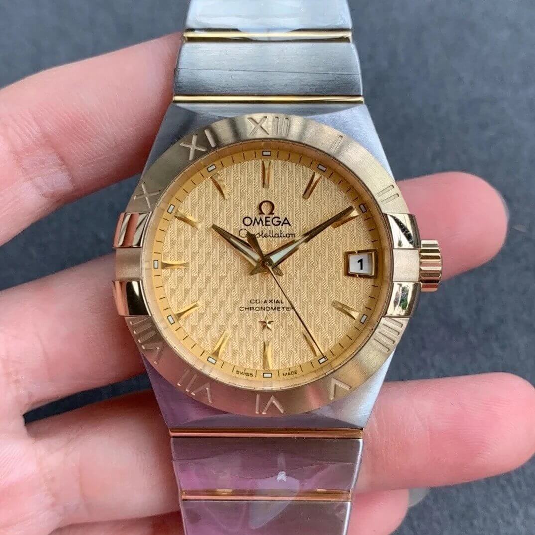 Best Replica Replica Omega Constellation 123.20.38.21.08.002 1:1 Best Edition VS Factory Champagne Dial - Colareps