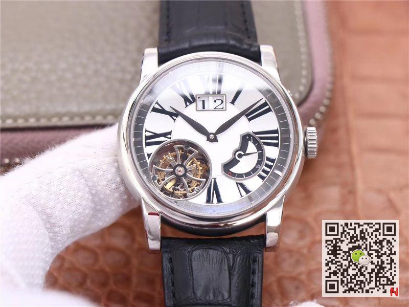 Best Replica Replica Roger Dubuis Hommage RDDBHO0568 Tourbillon 1:1 Best Edition JB Factory White Dial Swiss RD540 - Colareps