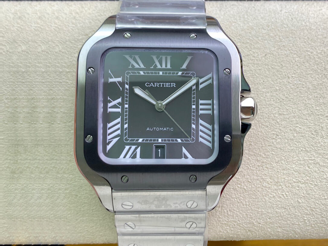 Best Replica Cartier Watch Rep Santos WSSA0037 1:1 Best Edition GF Factory V2 Gray Dial - Colareps